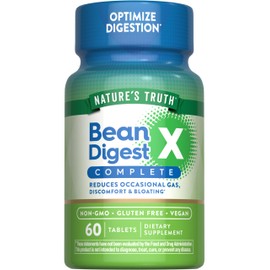 Nature's Truth Digestive Enzymes | 60 Pills | Bean Digest | Vegan, Non-GMO & Gluten Free Supplement