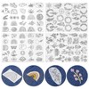 Wekuw Pack of 100 Water Soluble Stabilizer, Embroidery Templates with