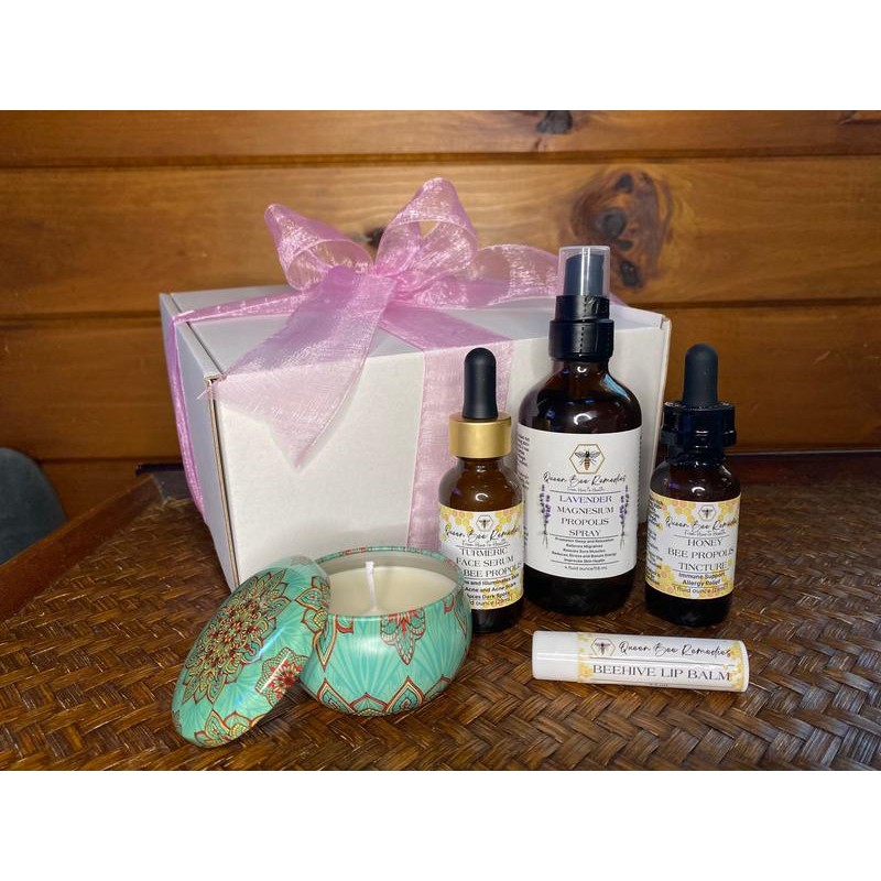 Queen Bee Remedies LLC Health and Wellness Gift Set, Includes