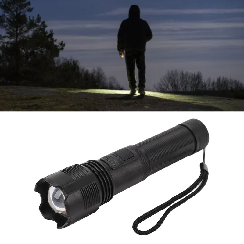 USB Rechargeable Flashlight Super Bright Powerful Flashlight Waterproof Handheld Flash