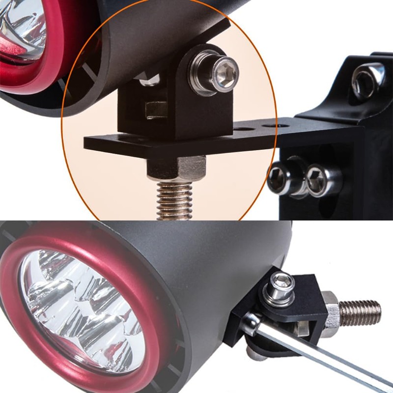 Biqing Mini Motorcycle Spotlight Bracket, Universal Motorcycle LED Headlight Expansion