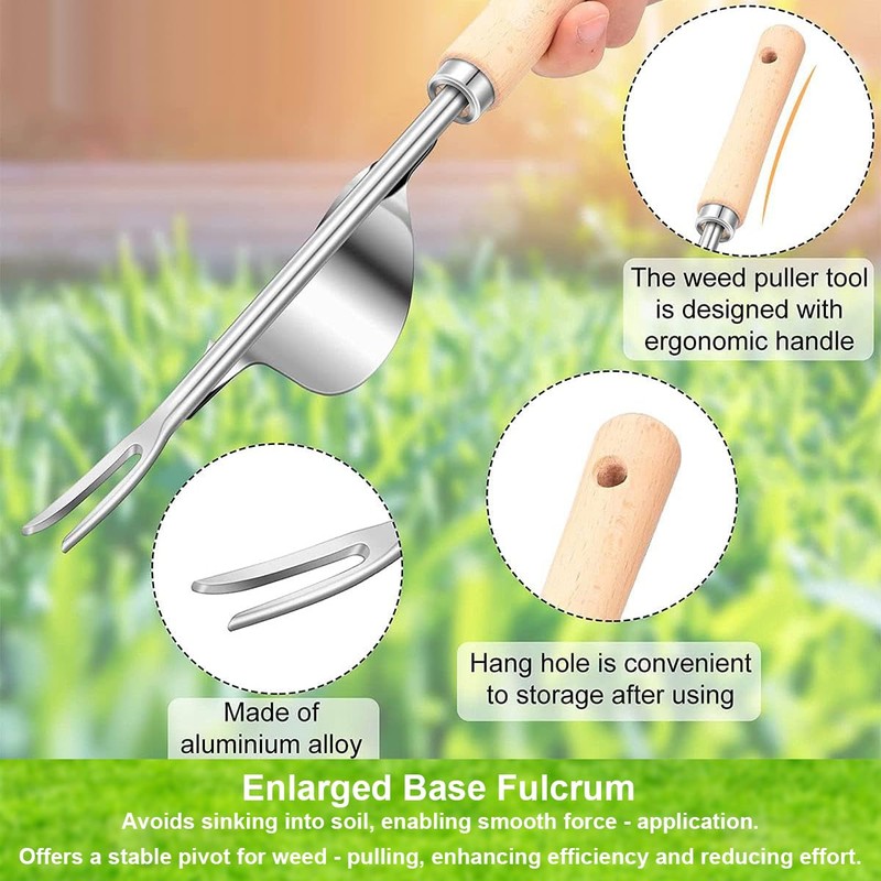 Weed Puller, Hand Weeder Remover Mower Tool, Stainless Steel Y