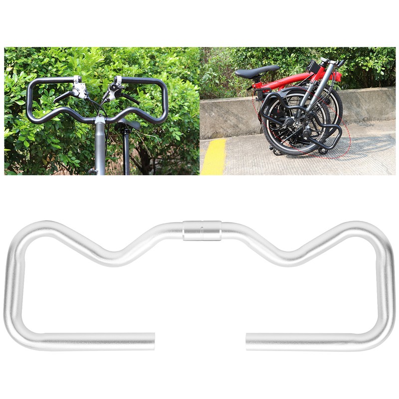 Ultralight Aluminium Alloy Folding Bicycle Bike Conversion P Handlebar 25.4x490mmsilver