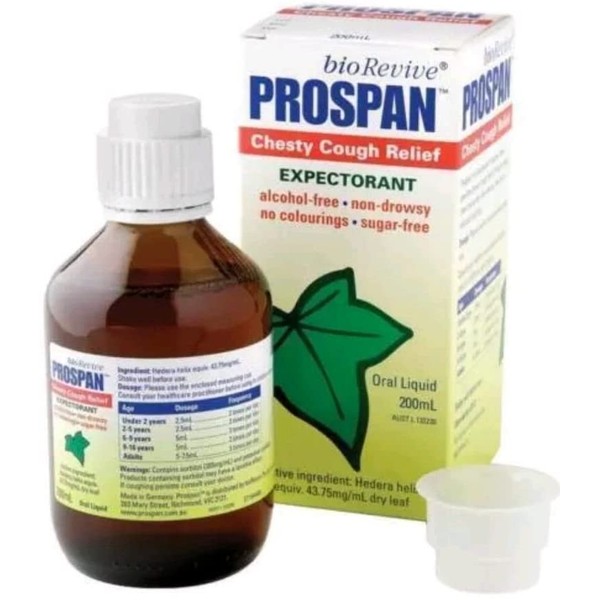 Prospan Cough Syrup - 200ml CHESTY Cough Relief & Mucus Relief