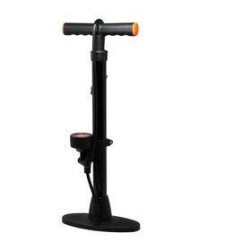 Bike Cycling Floor Track Pump With High Pressure Gauge Black 160 PSI