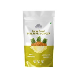 Pineapple Powder - 114 g | 100% Natural Pineapple Powder for Smoothies, Shakes, Baking & Drinks,| Free from Preservatives, Artificial Colors, | Vegan, Gluten-Free