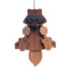 Saving Shepherd RUSTIC RACOON BIRD FEEDER - Amish Handmade Mushroom
