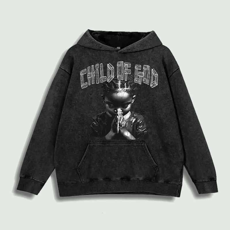 Child of God Graphic Hoodie 100% Cotton US Warehouse 6