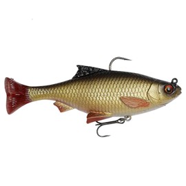 Savage Gear 3D Pulse Tail Roach - 2 Gummifische, Farbe:Rudd, Länge/Gewicht:13cm / 38.5g