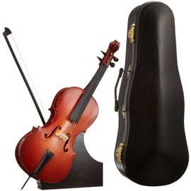 Sunrise Sound House Miniature Musical Instrument Cello 9.1 inches (23 cm)