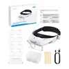 eSynic Comfort Fit Head Magnifier 1.5X-14.5X with LED Light &