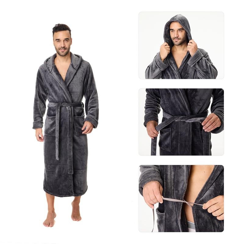 XING YE CHUAN Robe Grey-L/XL