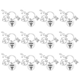 Xiahuyu 12 Pcs CNA Gifts Certified Nursing Assistant Keychain CNA Student Gift CNA Graduation Gift CNA Appreciation Gifts CNA Week Gifts CNA Christmas Thanksgiving Birthday Retirement Gift