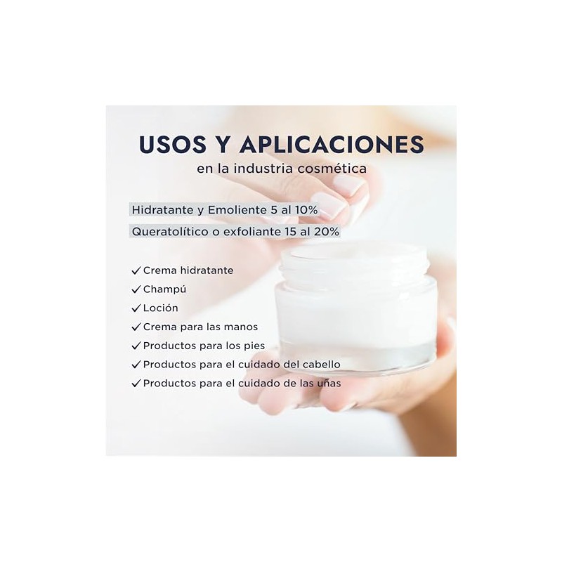Hebbe - Urea Cosmética Hidratante y Exfoliante para la Piel,