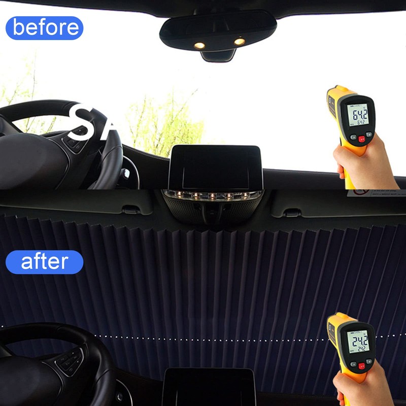 Retractable Car Sun Shade, Retractable Car Sun Shade 70cm Width