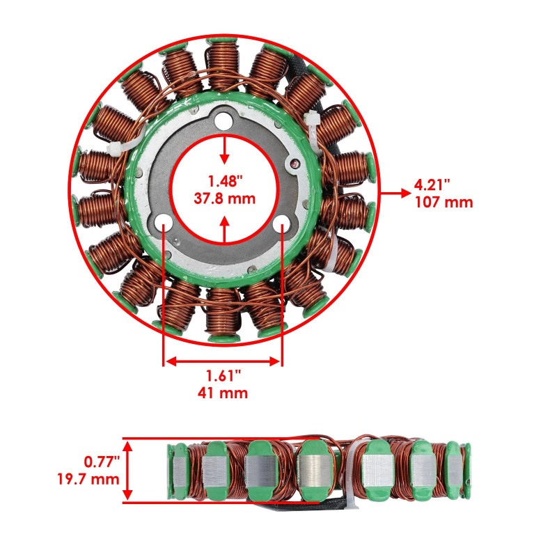 Caltric Stator & Gasket for Suzuki GSXR600 GSX-R600 2006-2024