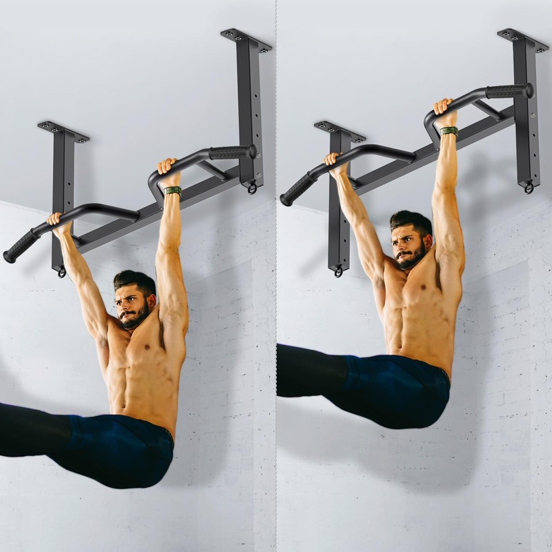 Kipika 32" Ceiling Mounted Pull Up Bar - Heavy Duty,