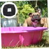 NOLITOY Outdoor Foldable Pool Cover for Round Pools Pet Swimming