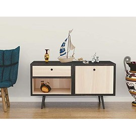 meindekoartikel Maritime Decorative Boat Sailing Boat Sailing Ship Made of Metal Sheet Shabby Chic (White Blue) Width 15 cm x Height 24 cm x Depth 6 cm