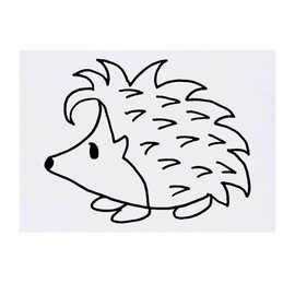 'Cute Hedgehog' Temporary Tattoo - Water Resistant, Skin-Safe, Non-Toxic Transfer (TO00022991)