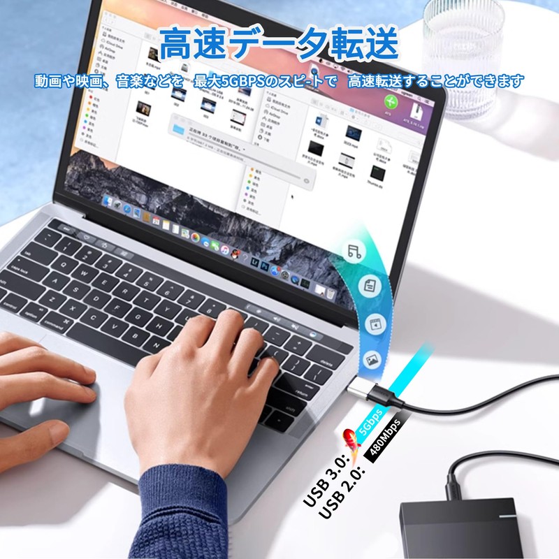 USB C to USB Adapter, USB 3.0 Type C Male