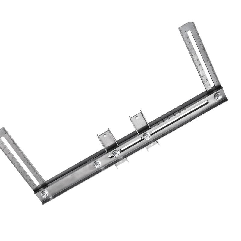 Cabinet Hardware Jig Template Stainless Steel Closet Hanging Rod Locator