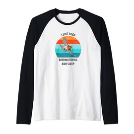 Bird Feathers Wings Fly Bird Watching Birding Raglan Baseball Tee