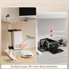 Under Desk PC Mount, No-Drill CPU Holder for 65x45mm Standing