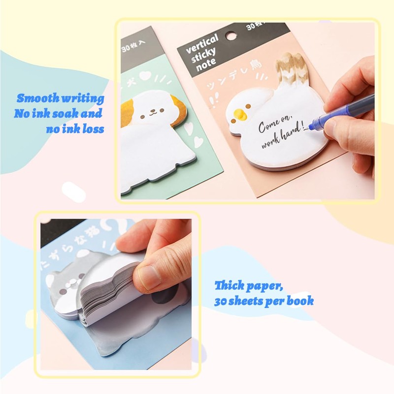 4 Pack Sticky Notes, Small Sticky Notes Children, Sticky Notes