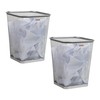Mind Reader Mesh Trash Can, Waste Paper Basket, Square, Office,