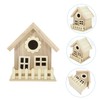 Toddmomy House Bird Nest Unfinished Wood Birdhouse Kits Unpainted Bird