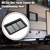 X AUTOHAUX 19X12cm Rectangular Black RV Air Vent Panel Ventilation
