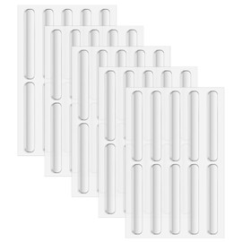 50PCS Cabinet Door Bumper, 2.5x0.4 inches Cabinet Bumpers Self Adhesive, Silicone Cabinets Stoppers Rubber for Drawer Kitchen Picture Frame Sound Dampening Buffer Pads