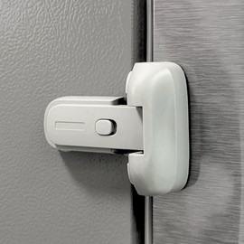 Heart of Tafiti Baby Safety Fridge Lock, Freezer Lock, Child Safe Fridge Freezer Door Lock, No Drilling or Screws (Grey)