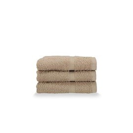 Gabel Guest Towels, Pure Cotton Hydrophilic Sponge, 40 x 60 cm, Greige, Set of 3