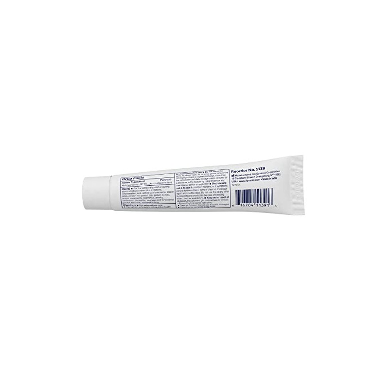 Dynarex Hydrocortisone Cream 1 Oz Tube, 1 Each.