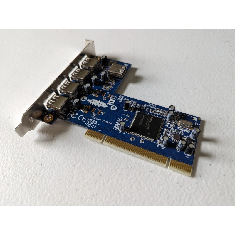 NEC Mac 4+1 Port USB 2.0 PCI Expansion Card, No