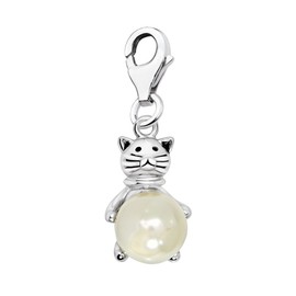 Quiges Silver Plated Animals Charm Pendant with Lobster Clasp for Bracelets, Silver Plated, 56