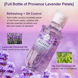 KUSTIE Natural Lavender Blossom Shower Gel with Pump, Moisturising Shower Gel, Moisturising for Dry Skin, Mild, Long-Lasting Fragrance 200 ml