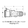 famatel 23203 Mobile-Station 220-240 V IP44 2P 32 A T