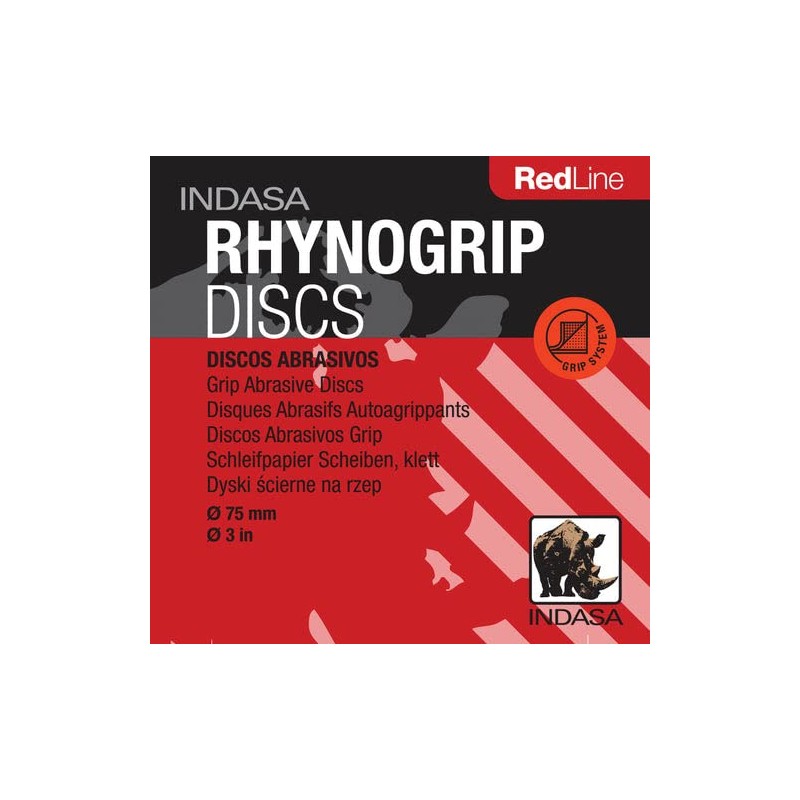 INDASA Rhynogrip Red Line Discs D75 - Eccentric Sanding Discs
