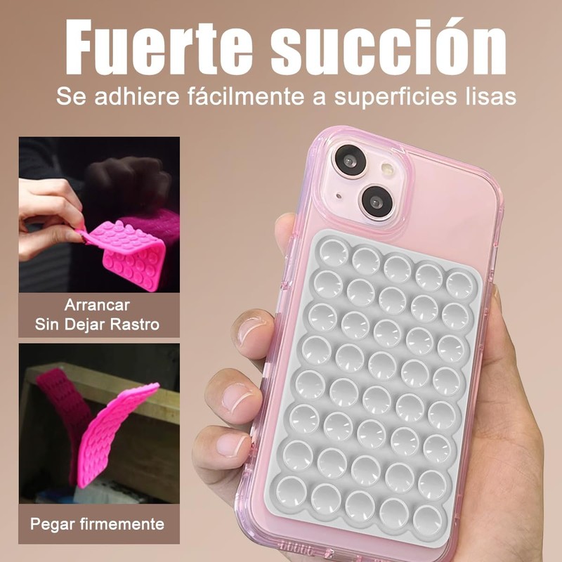 10 Piezas Ventosas para Celular, Soporte para Telefono de 40