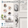 TEEHO TK001H Keyless Entry Door Lock with Handle Set, Electronic