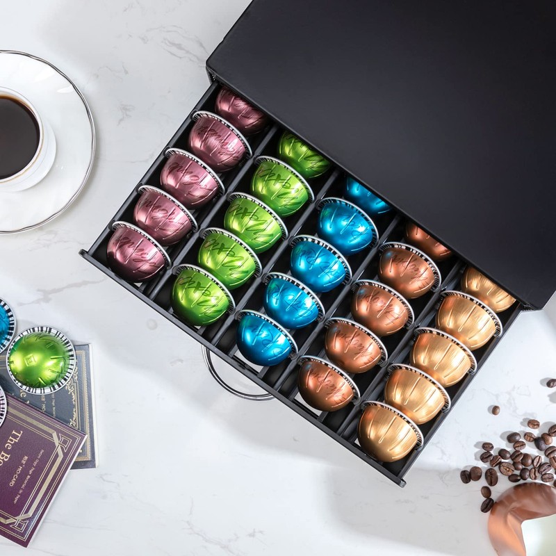 FlagShip for Nespresso Pod Holder Vertuo Capsule Storage Pod Organizer