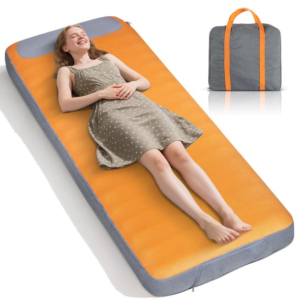 Self Inflating Sleeping Pad, Camping Mattress Built-in Electric Pump, 2-Minute