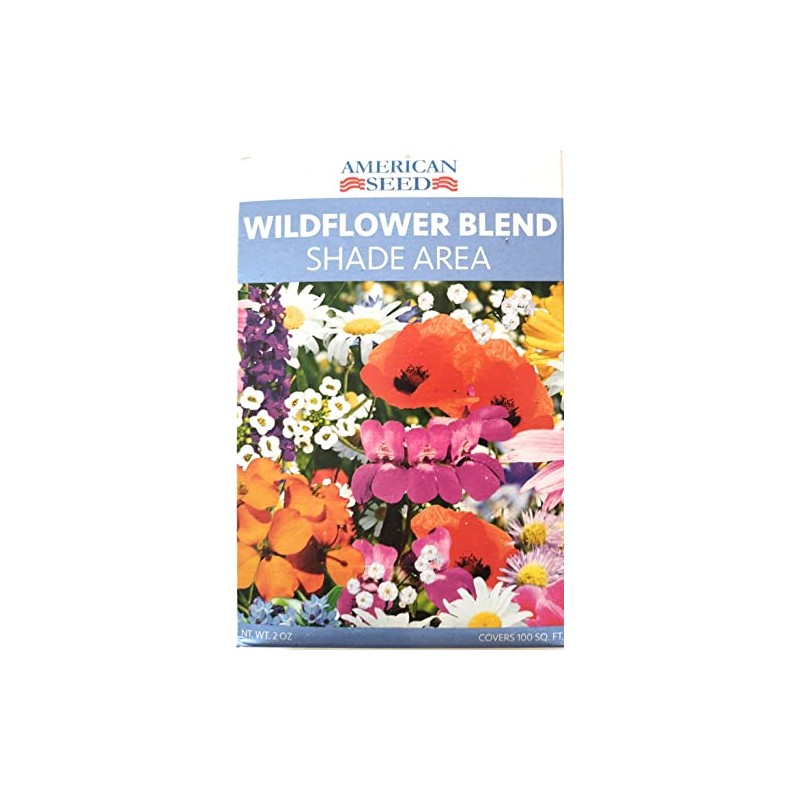 Wildflower Blend Shade Seed Mix - 2 Oz, Covers 100