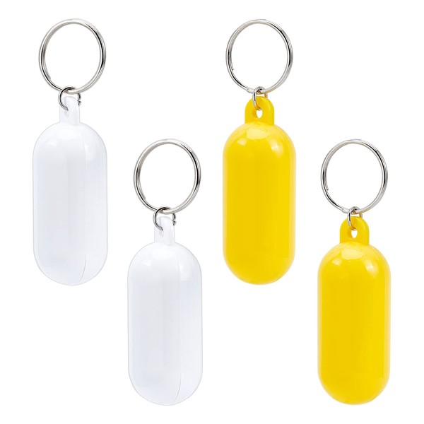 nbeads Pack of 4 Plastic Floating Keyrings, 3.5 Inch Long