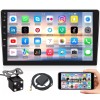 Liehuzhekeji 10.1Inch 2.5D HD Double Din Car Stereo Radio Receiver,