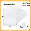 Tlence 24 Sets Blank Sublimation Puzzle, Rectangle White Jigsaw Puzzles,