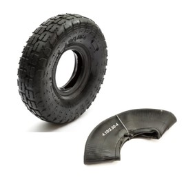 10" Tyre & Inner Tube 4.10/3.50-4 Knobbly Tread 4 Inch Wheel Sack Truck Trolley